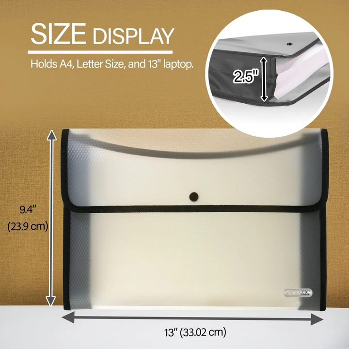 Bazic Square Flap A4/Letter Size Document Holder