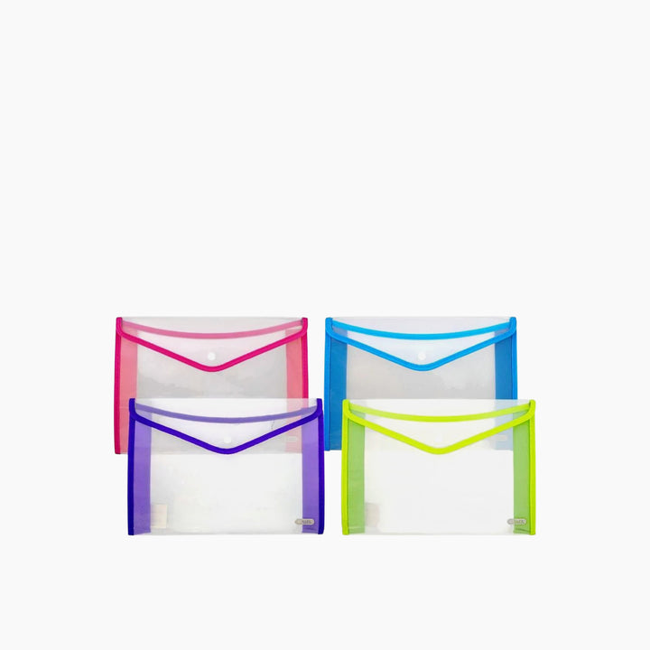 Bazic V-Flap Clear A4/Letter Size Document Holder