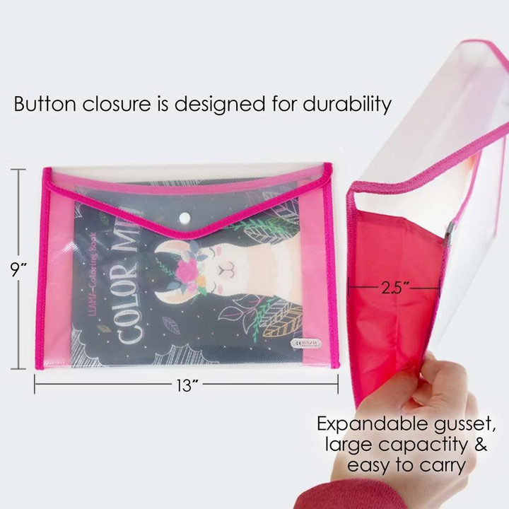 Bazic V-Flap Clear A4/Letter Size Document Holder