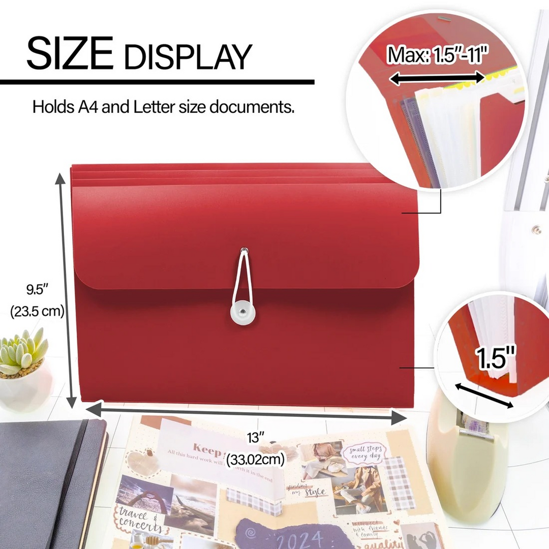 Bazic A4/Letter Size Poly Expanding File