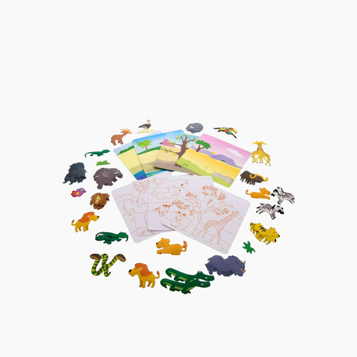 Bazic Animal Series Assorted Stickers 80-Pack