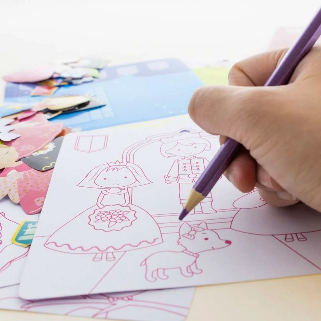 Bazic Princess Series Assorted Sticker 80-Pack
