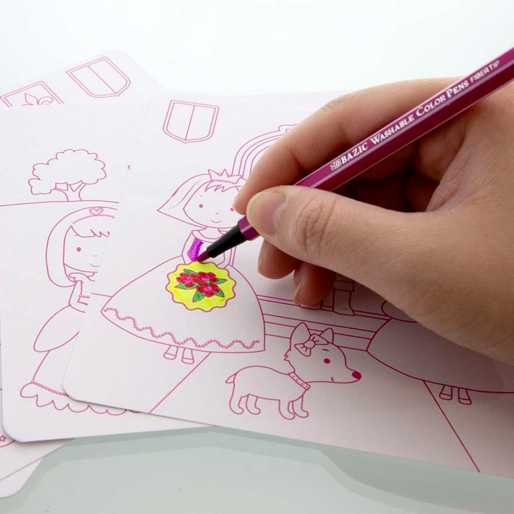 Bazic Princess Series Assorted Sticker 80-Pack