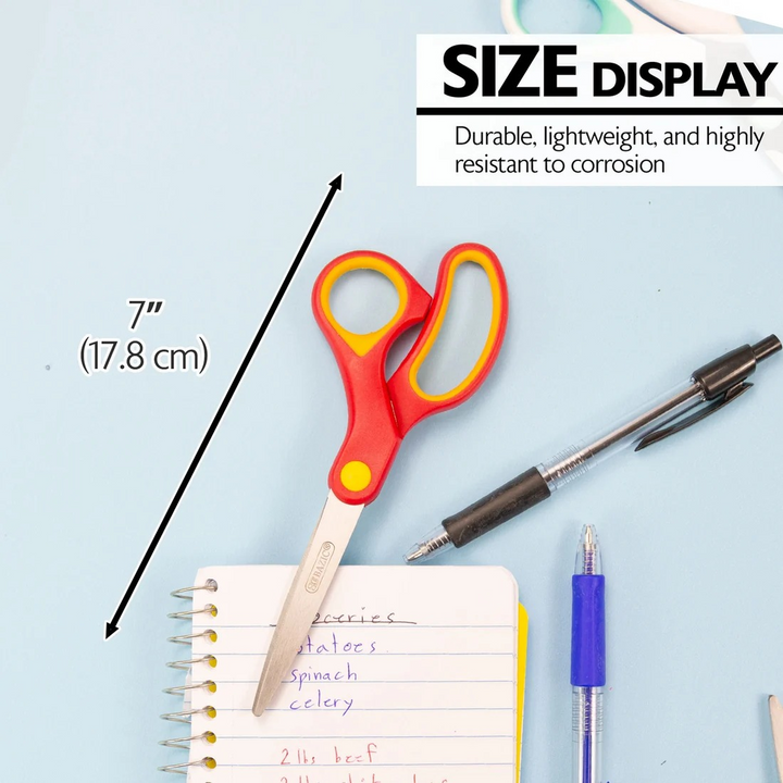 Bazic 7" Classic Grip Stainless Steel Scissor
