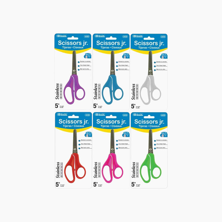 Bazic 5" Blunt Tip School Scissors