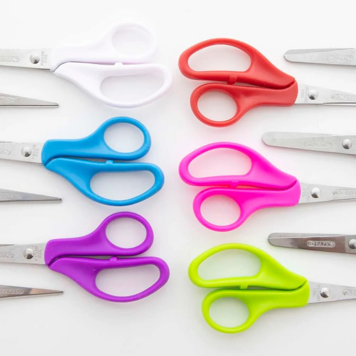 Bazic 5" Blunt &amp; Pointed Tip School Scissors 2-Pack