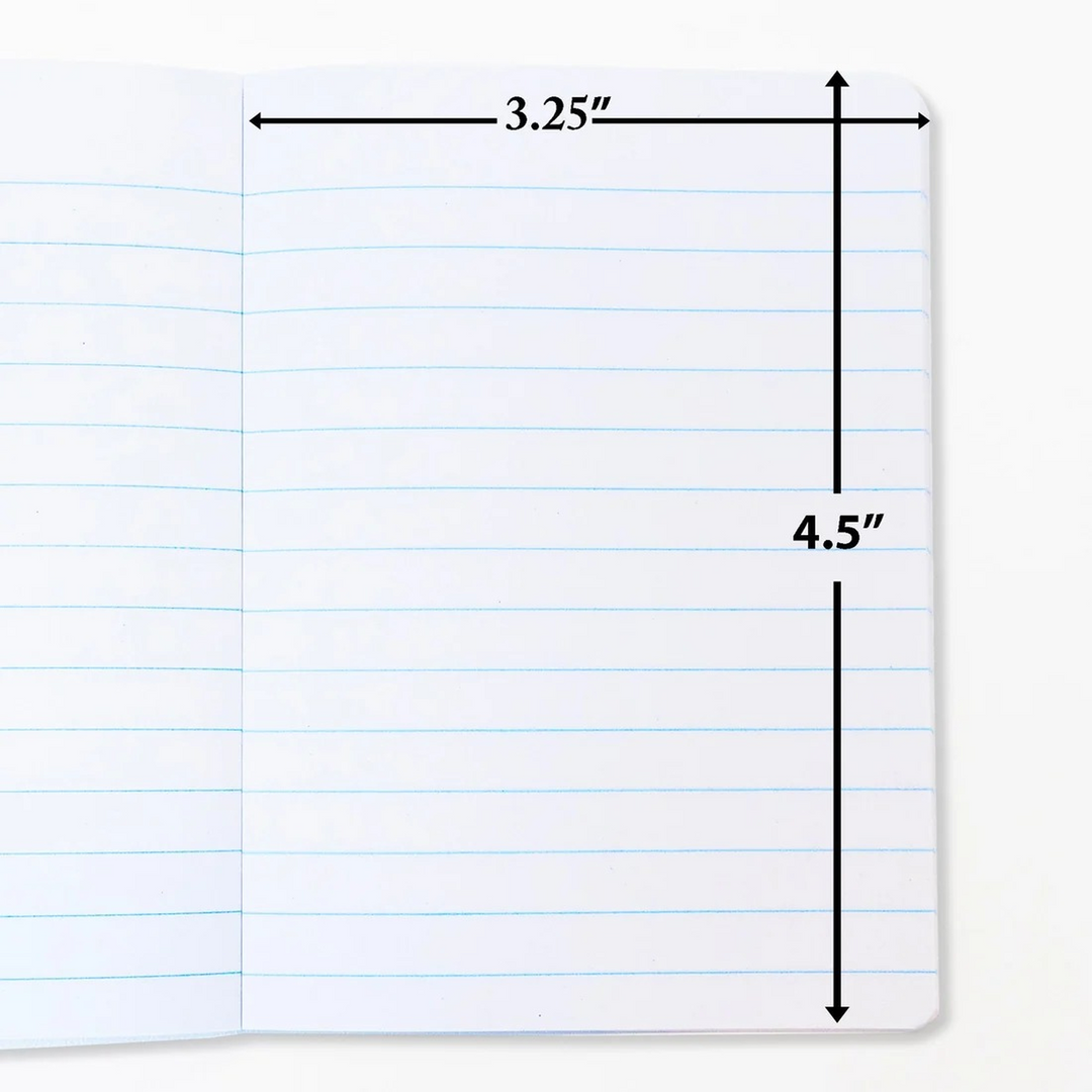Bazic 80-Count 4.5" X 3.25" Mini Marble Composition Book 2-Pack