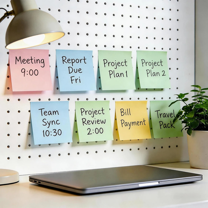 Bazic 50-Count 3" X 3" Sticky Notes 4-Pack