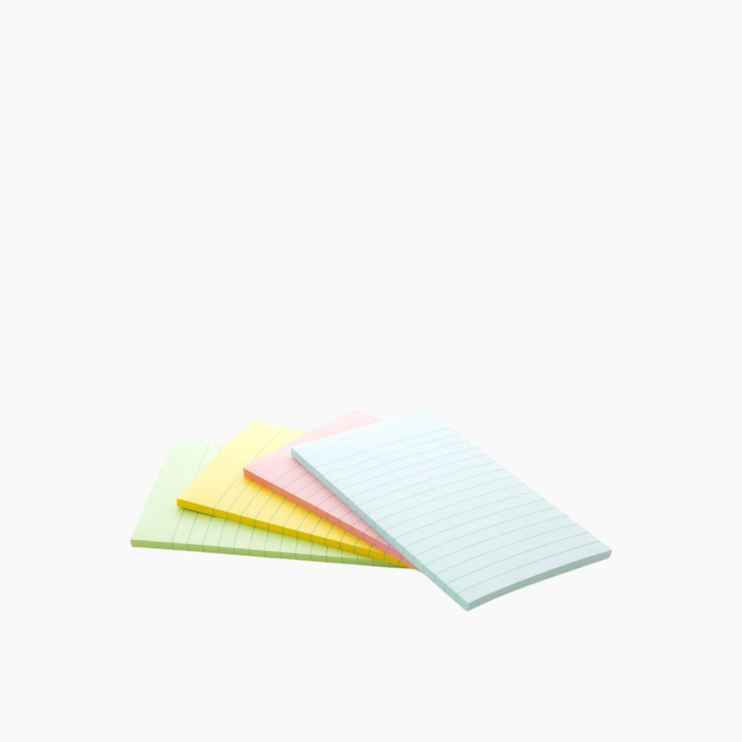 Bazic 50-Count 4" X 6" Lined Sticky Notes