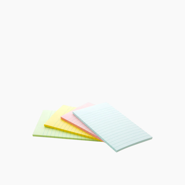 Bazic 50-Count 4" X 6" Lined Sticky Notes
