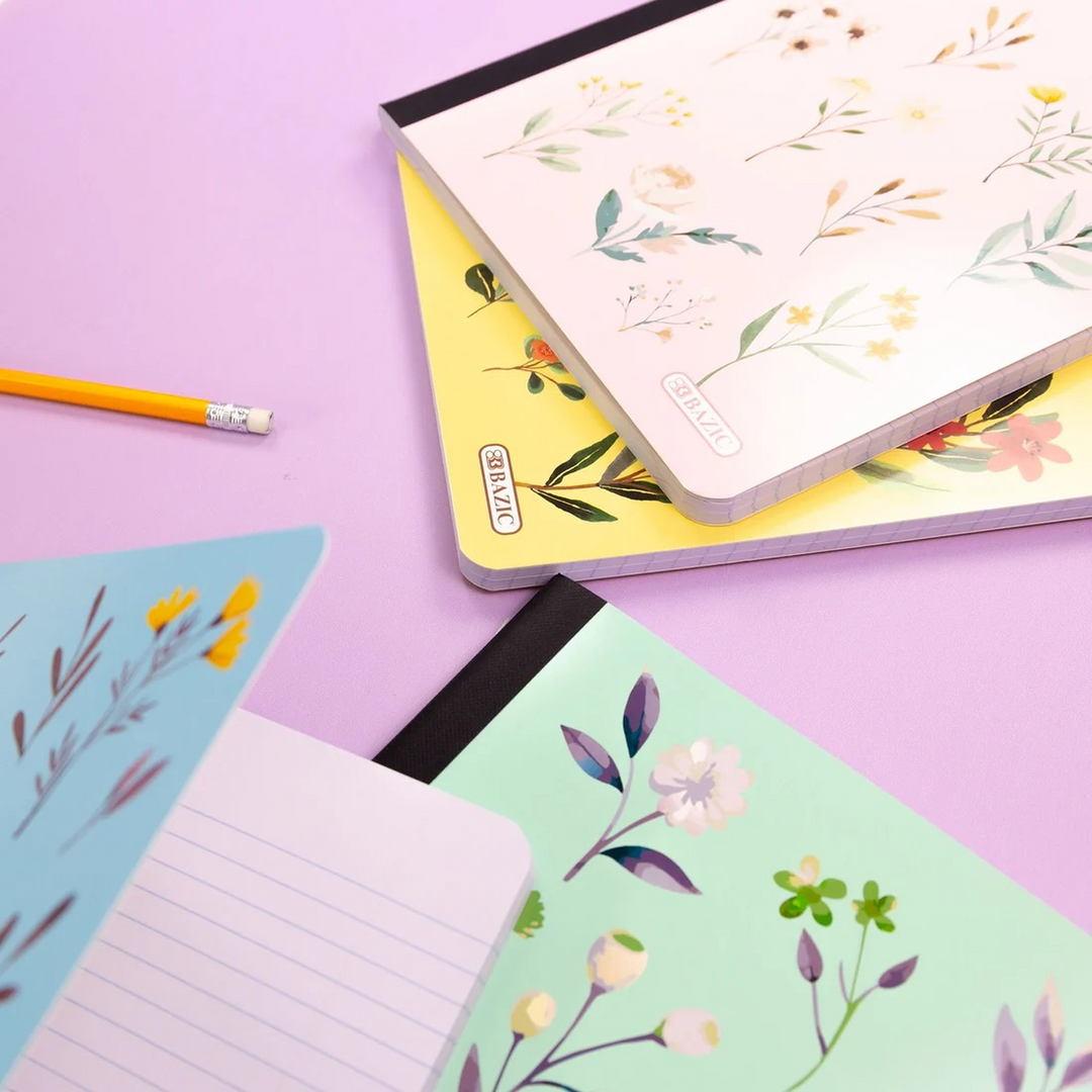Bazic C/R 100-Count Floral Composition Book