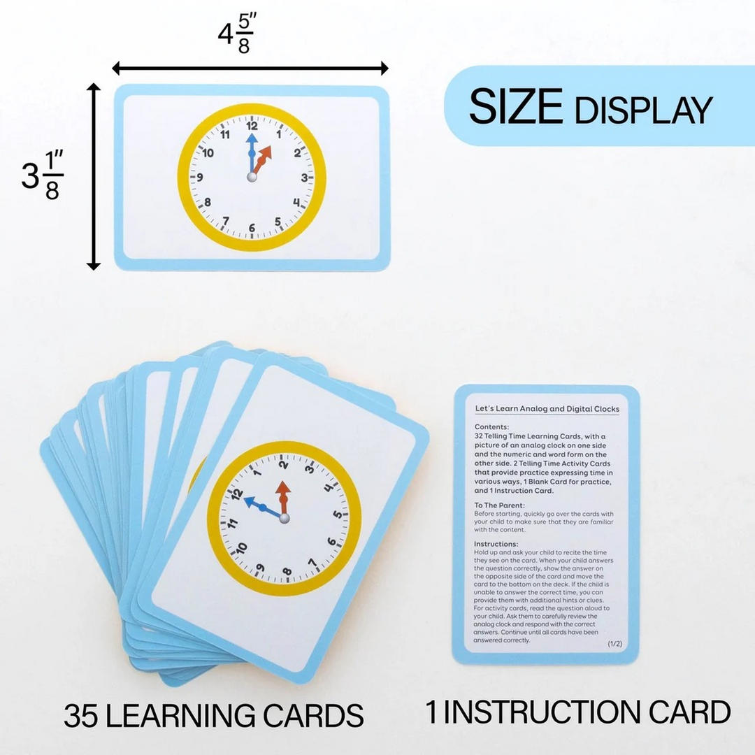 Bazic Time Flash Cards 36-Pack