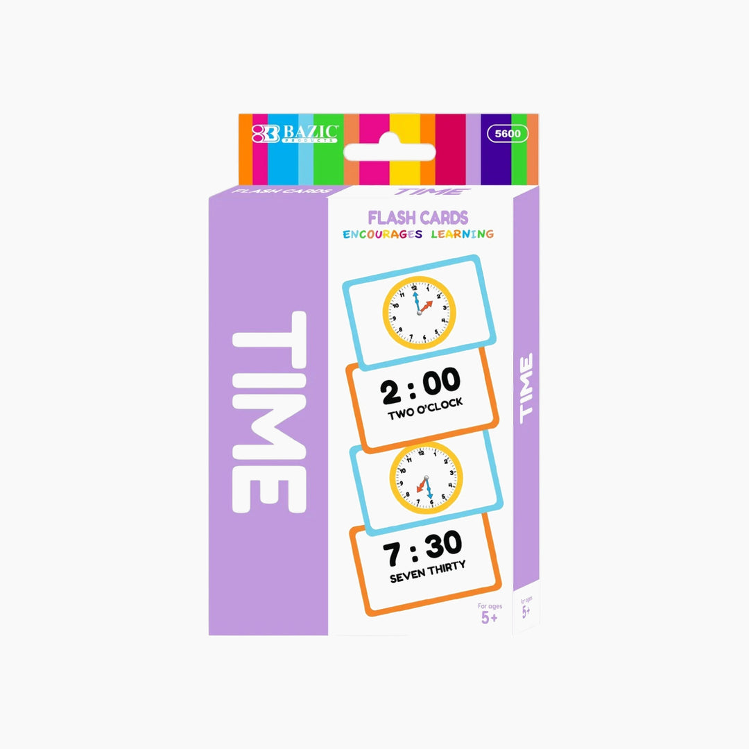 Bazic Time Flash Cards 36-Pack