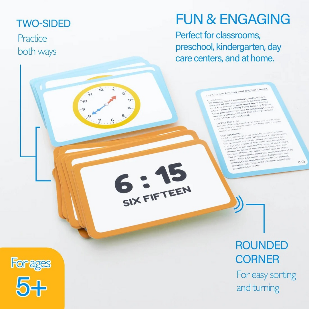 Bazic Time Flash Cards 36-Pack