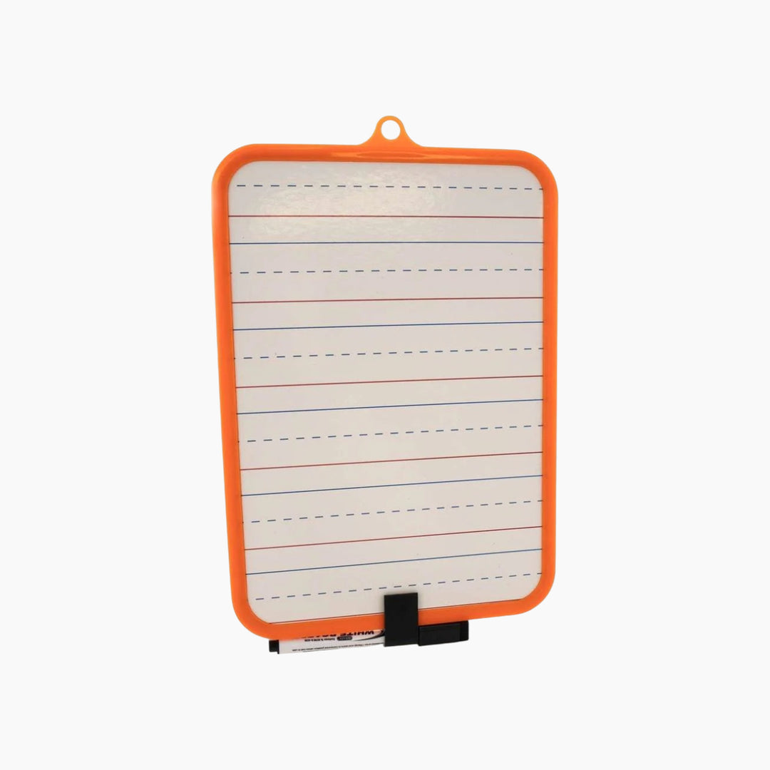 Bazic 7.4" X 10.3" Double Sided Dry Erase Learning Board With Marker