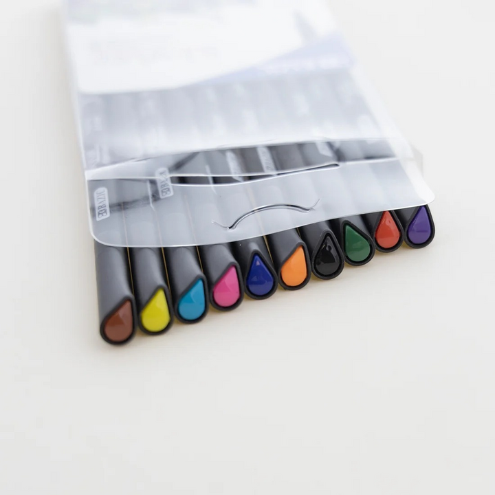 Bazic 10 Color Skylar 0.4 Mm Fineliner Pen