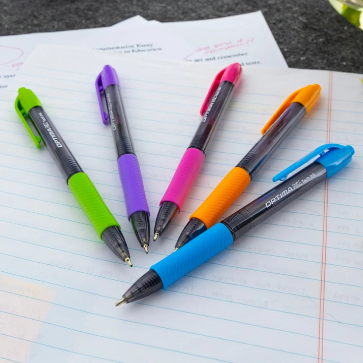 Bazic 5 Color Optima Fuse Tech Ink Retractable Pen