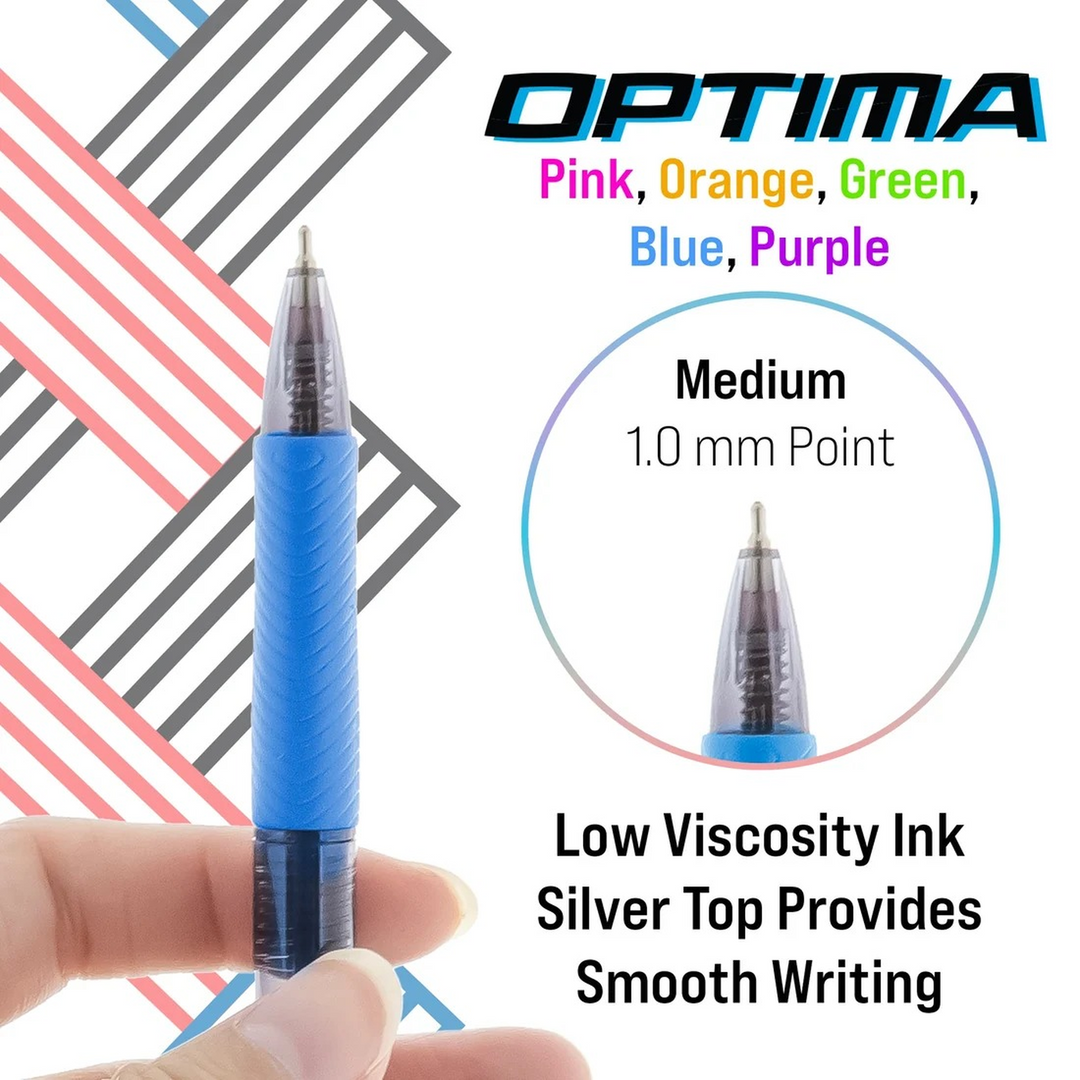 Bazic 5 Color Optima Fuse Tech Ink Retractable Pen