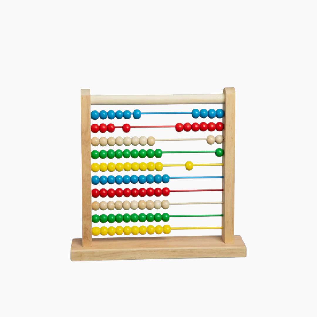 Melissa &amp; Doug classic wooden abacus with 100 colorful beads