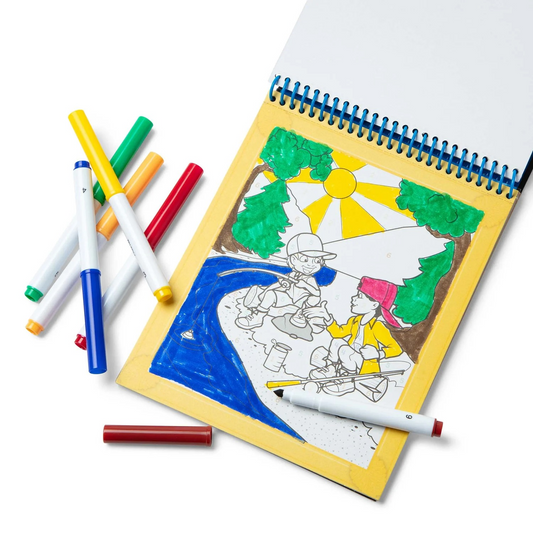 ACTIVITY PAD Color y Numers Coloring Pad- lue