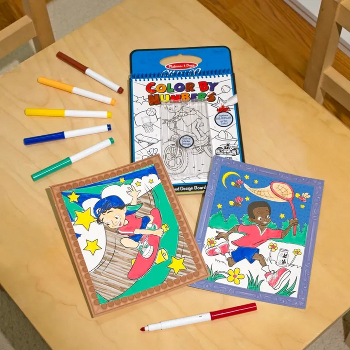 Melissa &amp; Doug Color by Numbers Coloring Pad- Blue