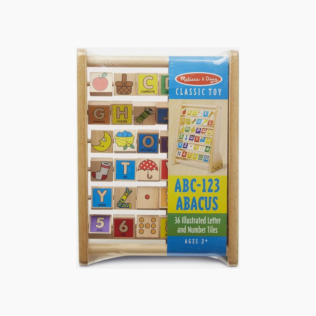 Melissa &amp; Doug ABC-123 Abacus with wooden frame