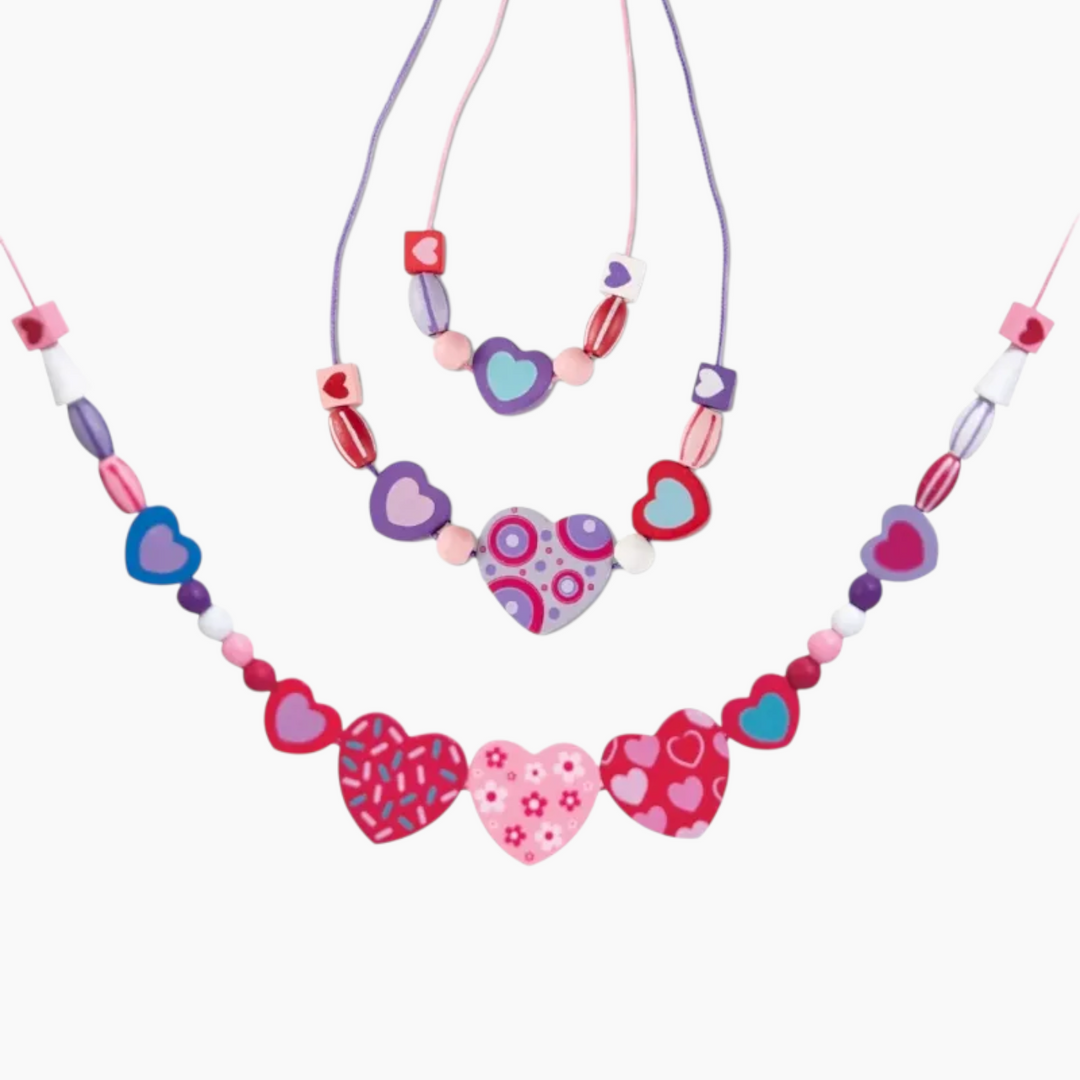 Melissa &amp; Doug Created by Me! Heart Beads Wooden Bead Kit