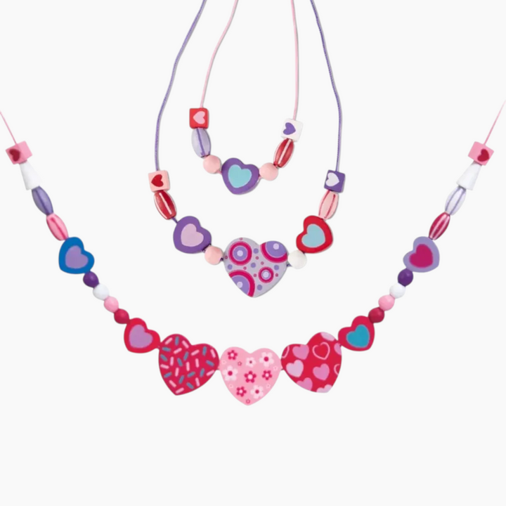 Melissa &amp; Doug Created by Me! Heart Beads Wooden Bead Kit