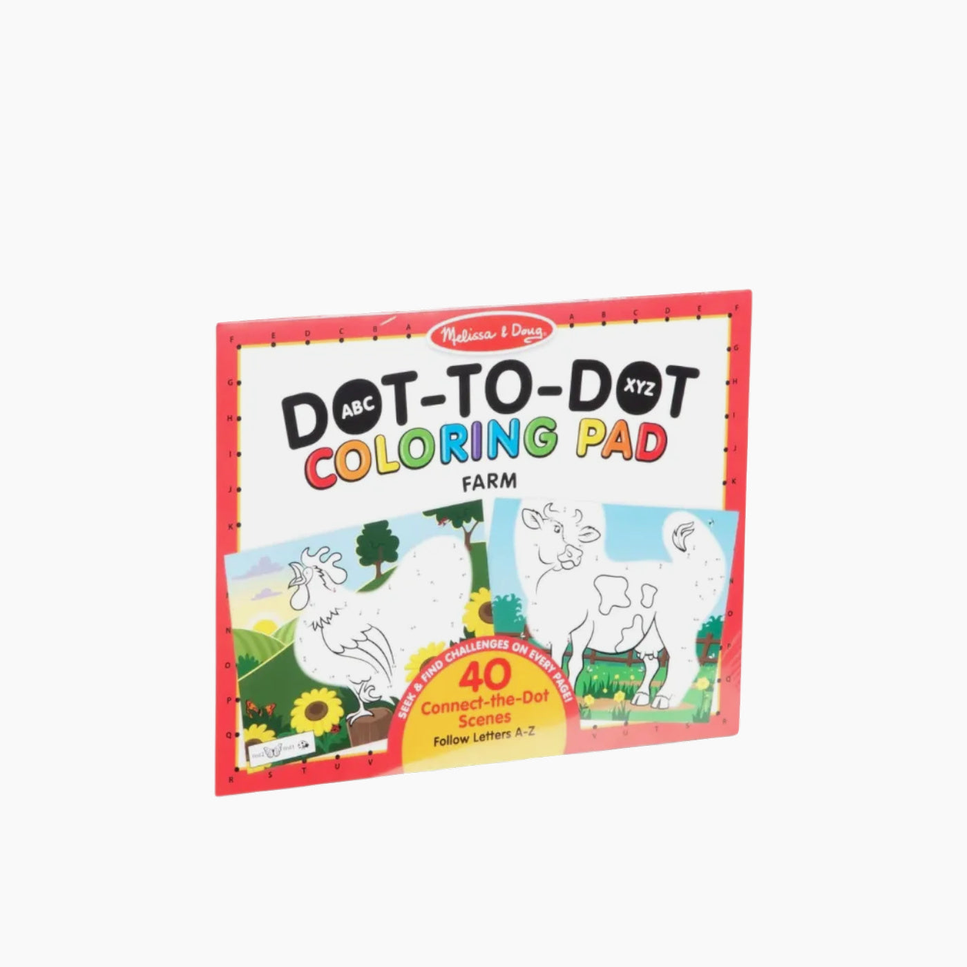 Melissa & Doug ABC Dot-to-Dot Coloring Pad - Farm