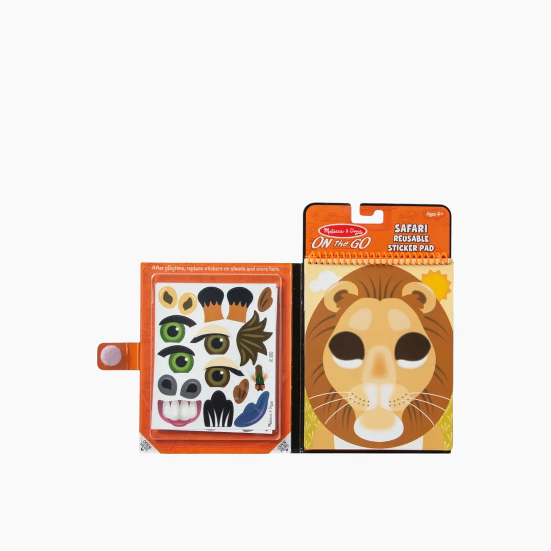 Melissa &amp; Doug Make-A-Face- Safari Reusable Sticker Pad