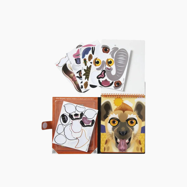 Melissa &amp; Doug Make-A-Face- Safari Reusable Sticker Pad
