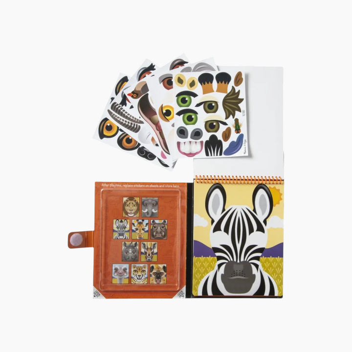 Melissa &amp; Doug Make-A-Face- Safari Reusable Sticker Pad