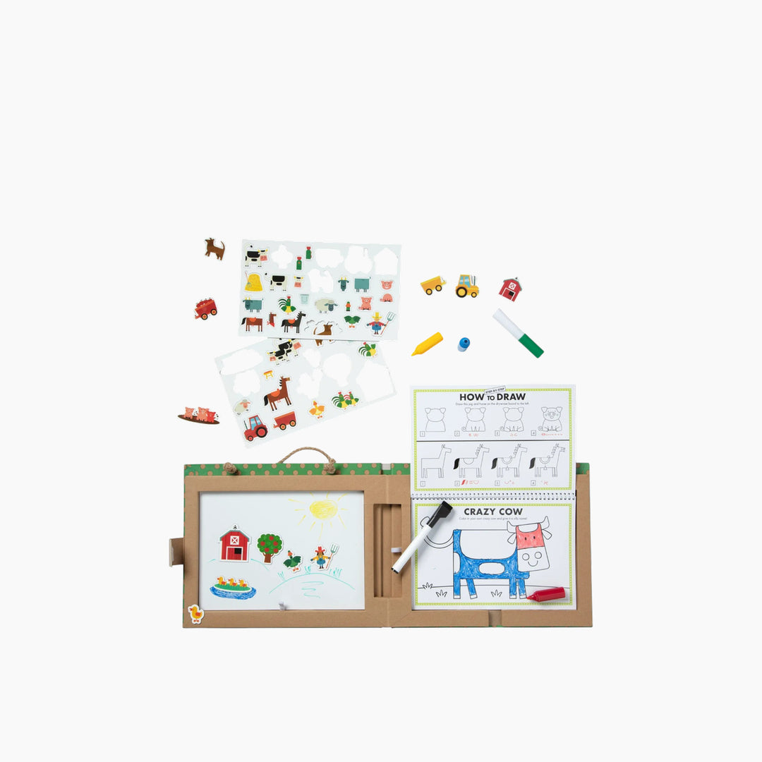 Melissa &amp; Doug reusable drawing and magnet kit with dinosaur theme