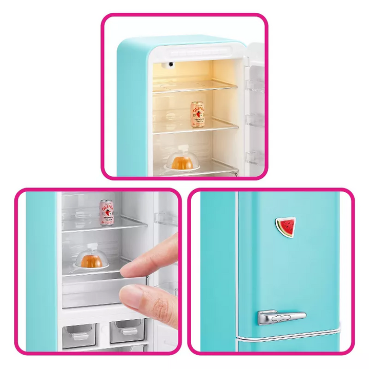 Zuru Mini Brands Fill The Fridge Series 1 Playset with 7 exclusive minis and UV light