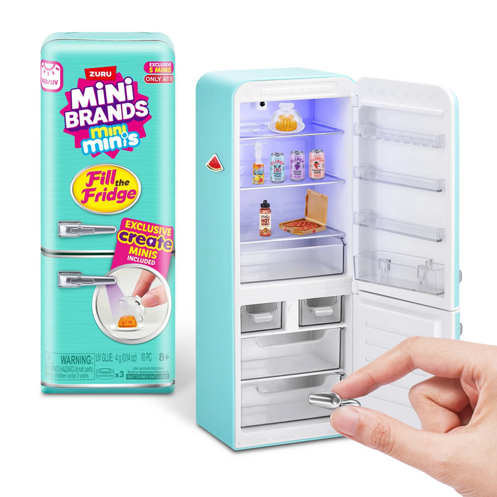 Zuru Mini Brands Fill The Fridge Series 1 playset with exclusive minis and UV light