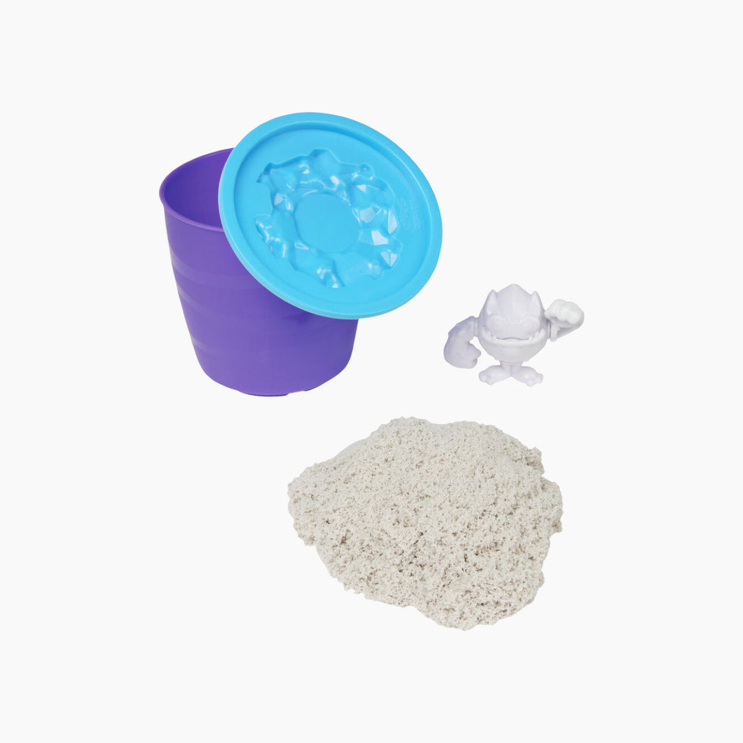 Spin Master Kinetic Sand Surprise Tub Toy with collectible mystery character