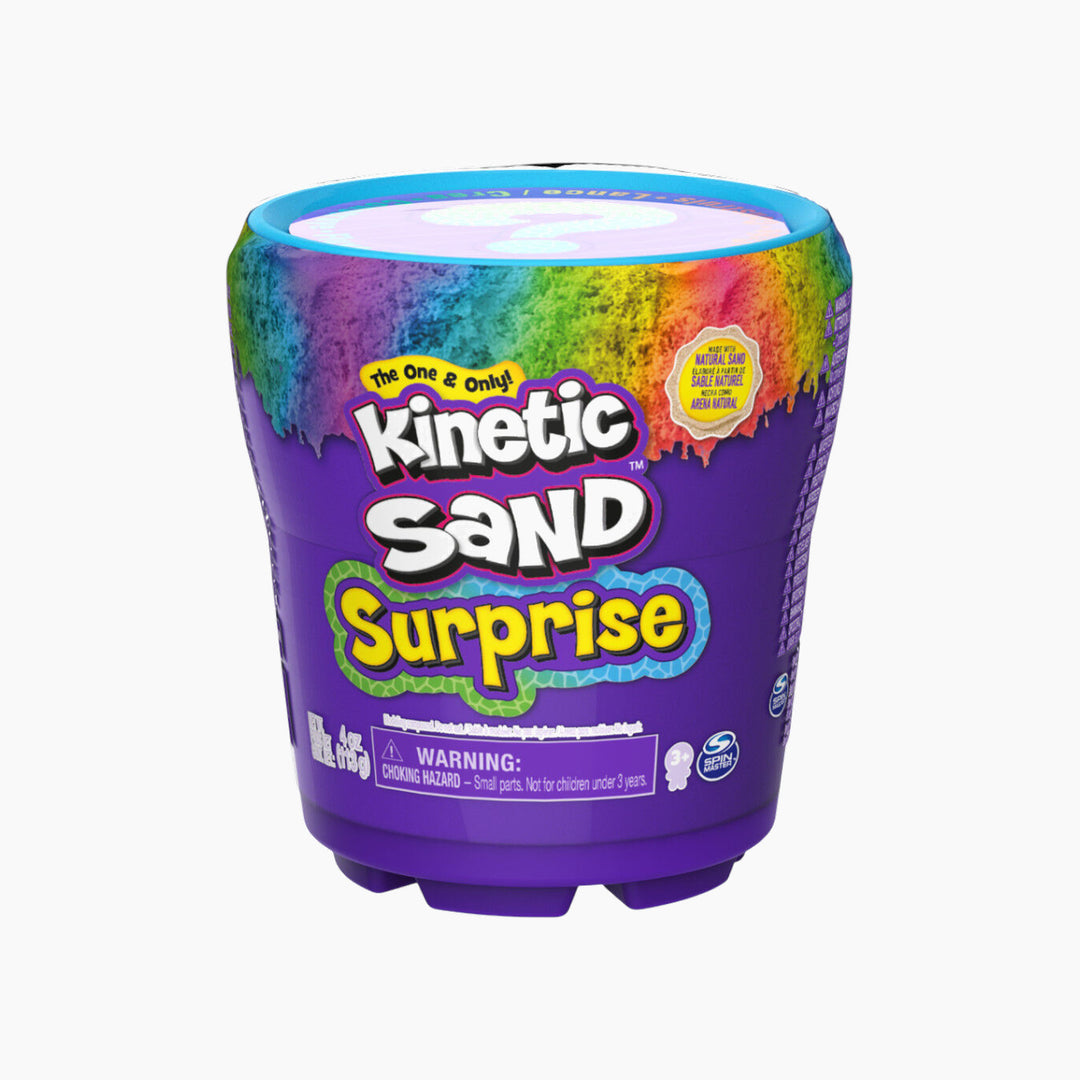 Spin Master Kinetic Sand Surprise Tub Toy with collectible mystery character
