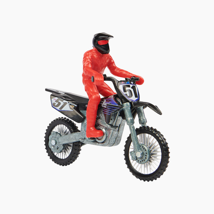 Spin Master 1:24 scale die-cast Supercross dirt bike with rider figure