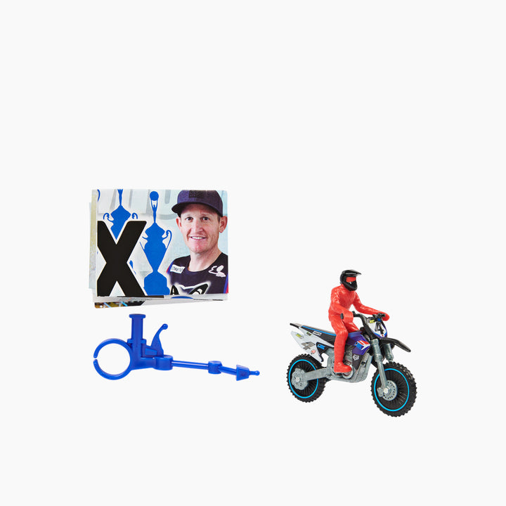 Spin Master 1:24 scale die-cast Supercross dirt bike with rider figure