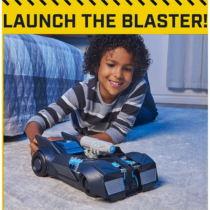 Spin Master DC Batman Tech Defender Batmobile toy car with blaster launcher