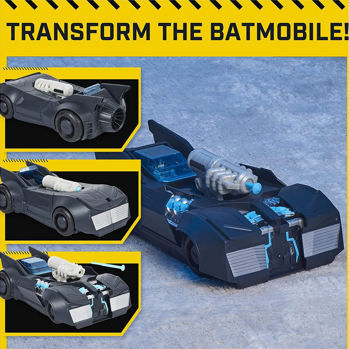 Spin Master DC Batman Tech Defender Batmobile toy car with blaster launcher