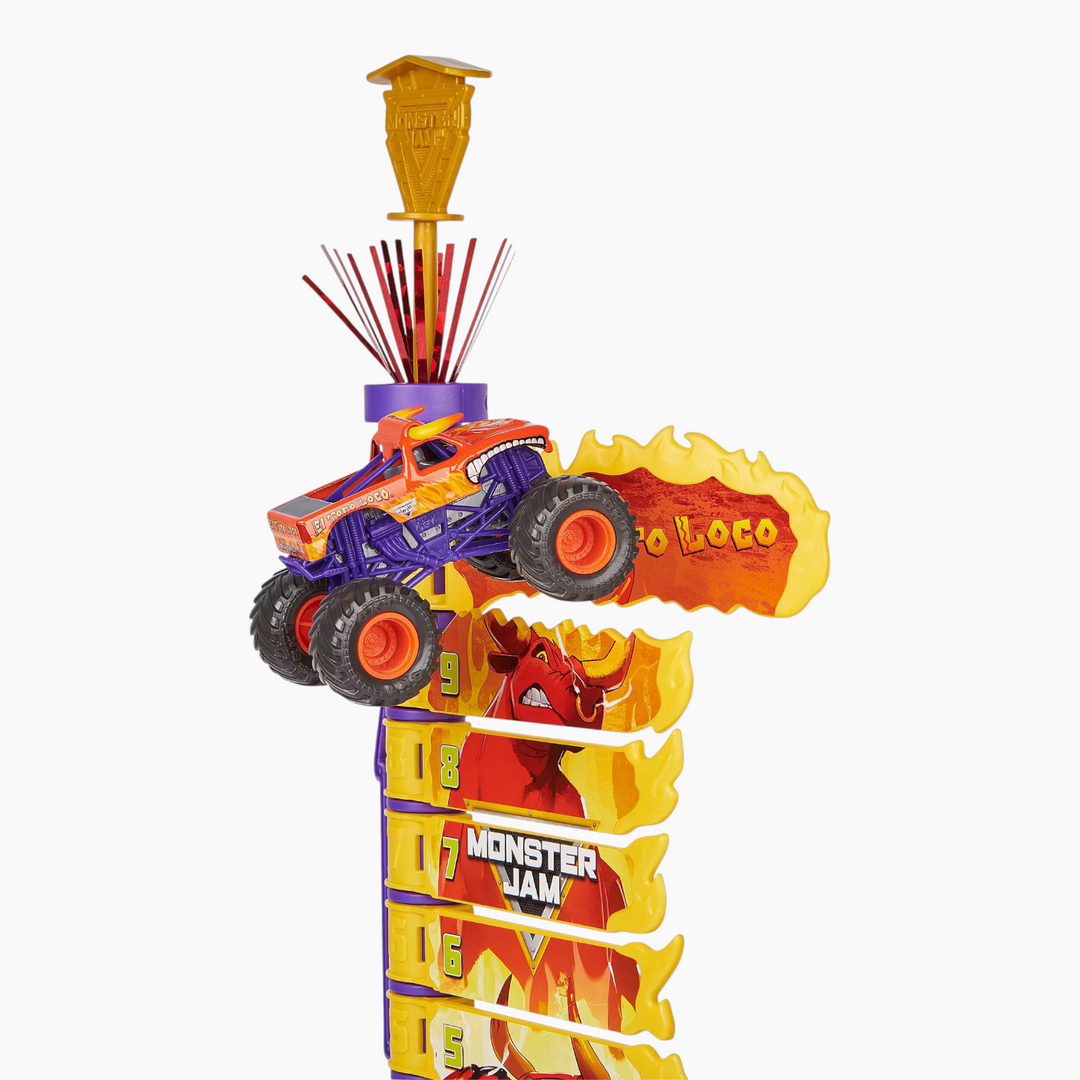 Spin Master Monster Jam El Toro Loco Big Air Challenge Playset with toy truck