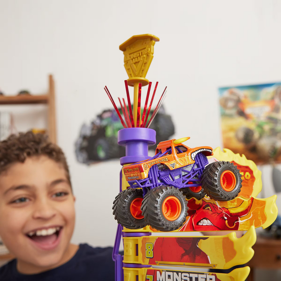 Spin Master Monster Jam El Toro Loco Big Air Challenge Playset with toy truck