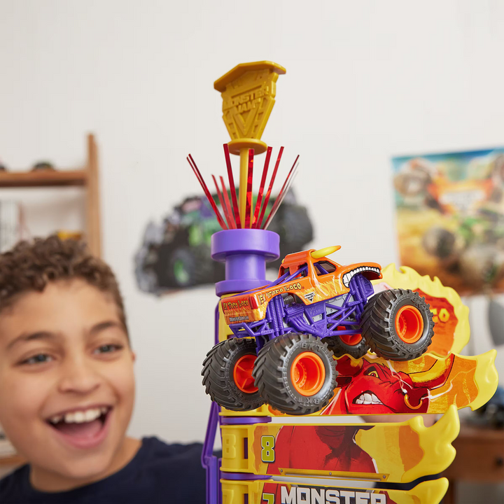 Spin Master Monster Jam El Toro Loco Big Air Challenge Playset with toy truck