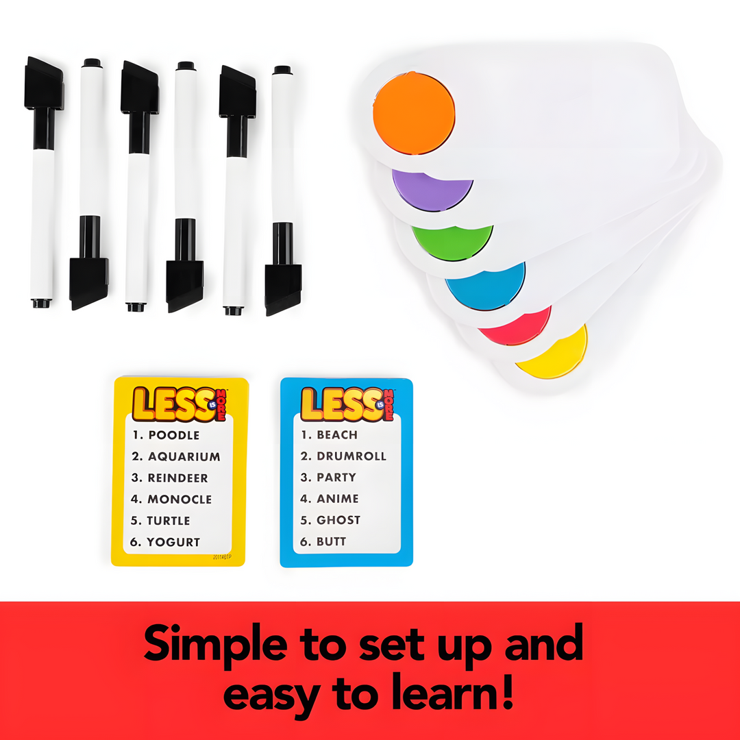 Spin Master Less Is More board game for word guessing