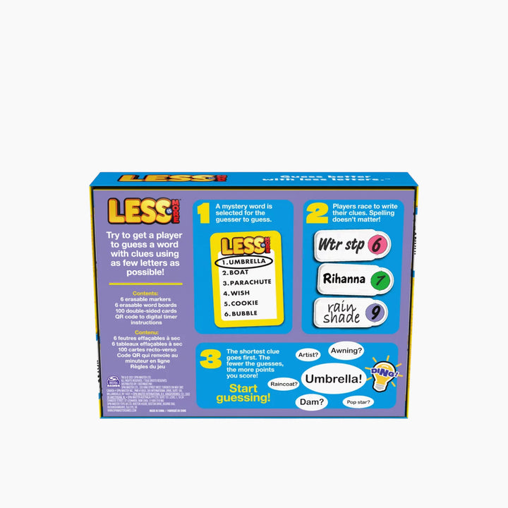 Spin Master Less Is More board game for word guessing