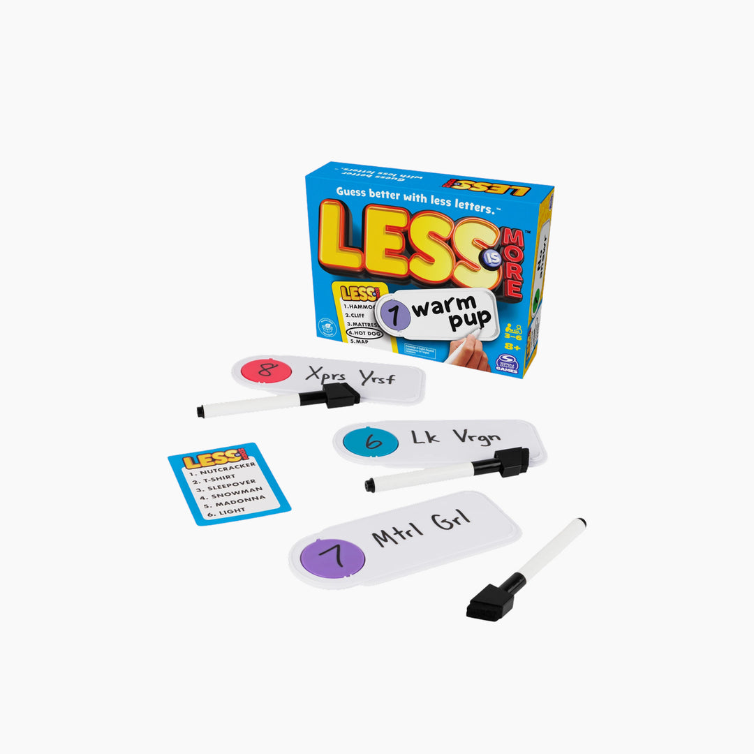 Spin Master Less Is More board game for word guessing