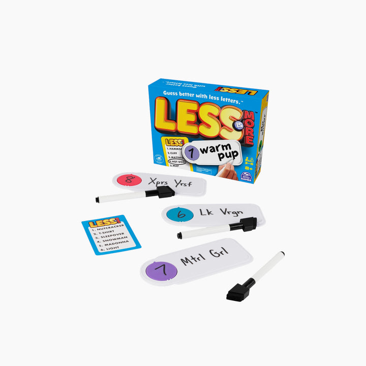 Spin Master Less Is More board game for word guessing