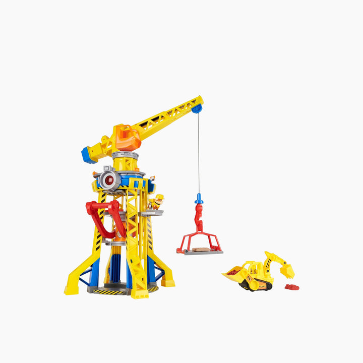 Rubble &amp; Crew Bark Yard Crane Tower Playset - HUNA