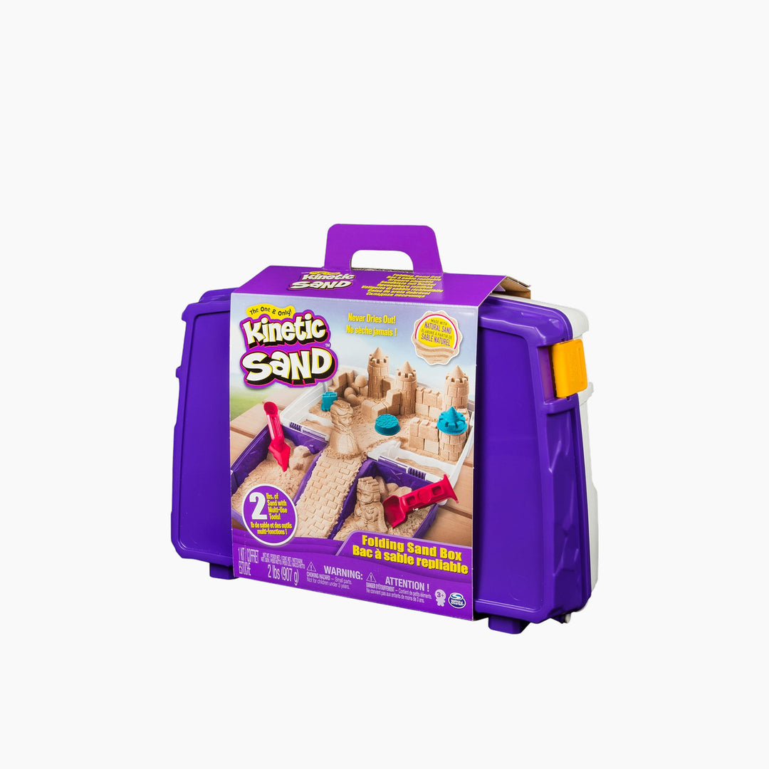 Spin Master Kinetic Sand Folding Sand Box with 2 Lbs of sand
